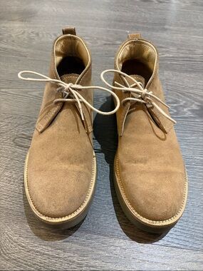 Men's Suede Chukka Boots in Tan - Classic Casual Lace-Up